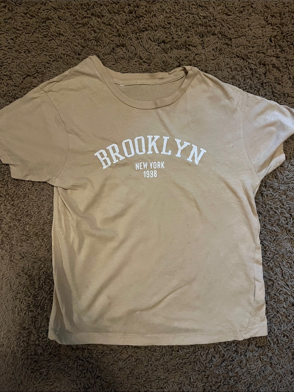 Kids Brooklyn Graphic Tee - Tan Short Sleeve